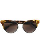 Valentino Eyewear Cat Eye Sunglasses - Brown