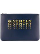 Givenchy Xl Zipped Pouch - Blue