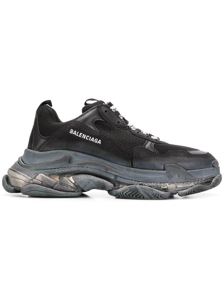 Balenciaga Triple S Clear Sole - Black