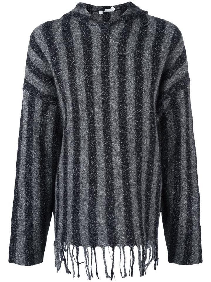 T By Alexander Wang Hooded Jumper, Women's, Size: Xs, Black, Cotton/polyamide/merino