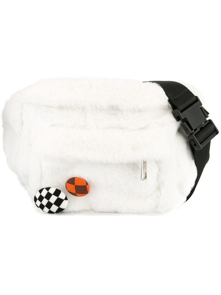 G.v.g.v. Faux Fur Belt Bag - White