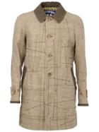 Junya Watanabe Comme Des Garçons Man Stitch Detail Coat, Men's, Size: M, Nude/neutrals, Cotton/linen/flax/nylon/tencel