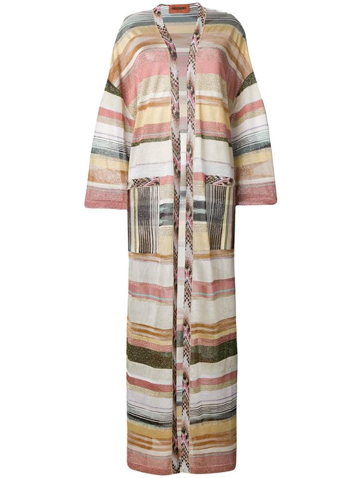 Missoni Long Striped Cardigan - Pink