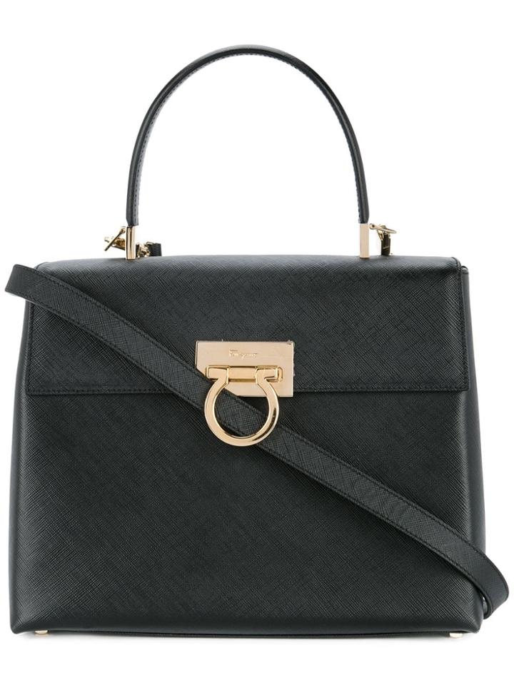 Salvatore Ferragamo Pre-owned Gancini 2-way Handbag - Black