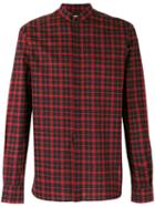 Saint Laurent Checked Button-up Shirt, Men's, Size: 41, Black, Cotton