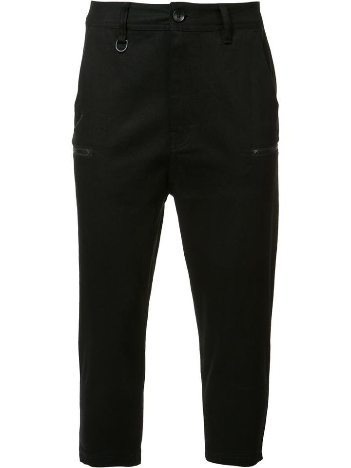 Publish Cropped Pants, Men's, Size: 36, Black, Cotton/spandex/elastane