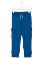 Paul Smith Junior - Flap Pockets Drawstring Sweatpants - Kids - Cotton - 8 Yrs, Blue