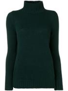 Aragona Turtle Neck Jumper - Green