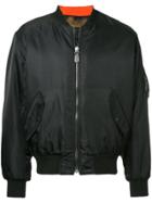 Yves Salomon Homme Long-sleeved Bomber Jacket - Black