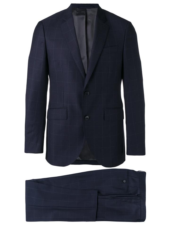 Hackett - Checked Two-piece Suit - Men - Wool/viscose - 52, Blue, Wool/viscose