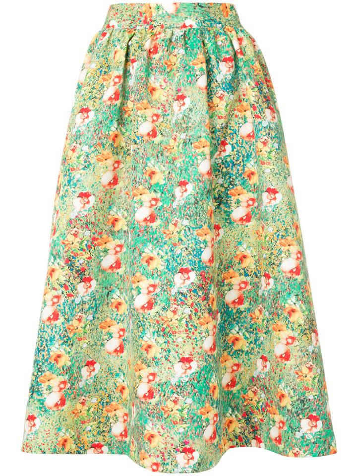 Han Ahn Soon Full Floral Print Skirt - Multicolour