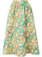 Han Ahn Soon Full Floral Print Skirt - Multicolour