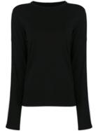 Moschino Logo Stripe Sweater - Black