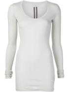 Rick Owens Drkshdw Ribbed V-neck T-shirt