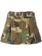 Marc Jacobs - Camouflage Belted Cargo Skirt - Women - Cotton - 0, Green, Cotton