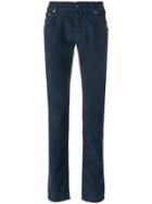 Jacob Cohen Corduroy Slim Trousers - Blue