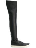 Rick Owens Knee-length Sneaker Boots - Black