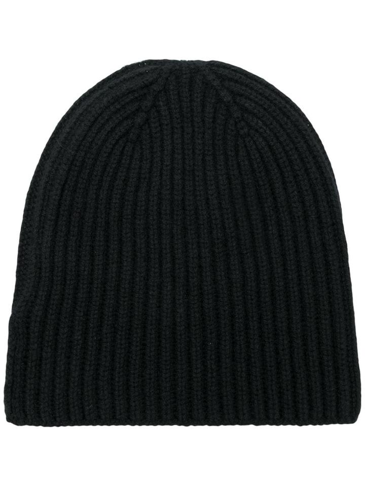 Cenere Gb Cashmere Beanie - Black