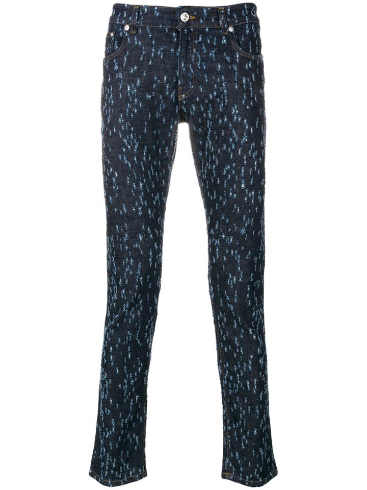 Versus Distressed Effect Jeans - Blue