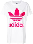Adidas Adidas Originals Oversized Trefoil Print T-shirt - White