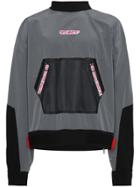 Off-white Mesh Pocket Anorak Sweatshirt - Grey