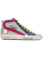 Golden Goose Deluxe Brand Mid Star Sneakers - Silver