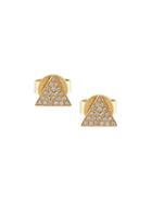 Anita Ko Diamond Triangle Earrings, Women's, Metallic