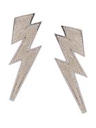Mignonne Gavigan Lightning Bolt Earrings - White