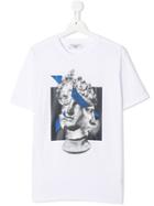 Neil Barrett Kids Printed Crew Neck T-shirt - White