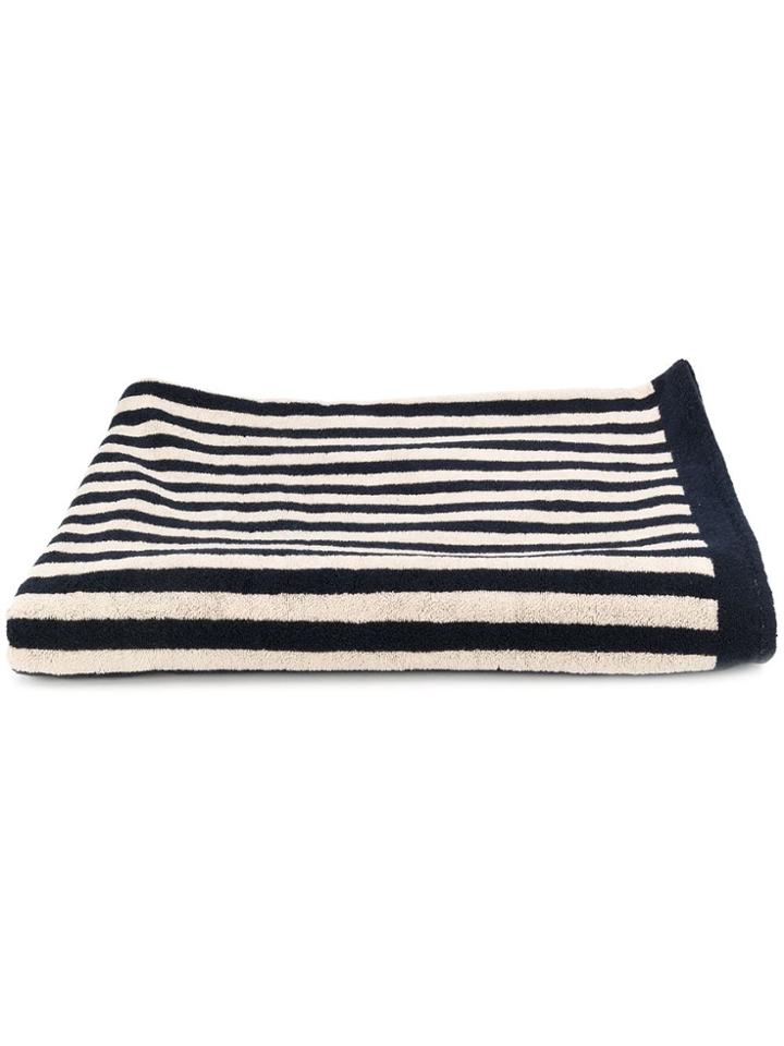 Loewe Paula Striped Beach Towel - Blue