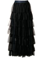 Forte Forte Tiered Maxi Skirt - Blue