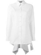 Alexander Mcqueen - Pleated Back Shirt - Women - Cotton - 42, White, Cotton