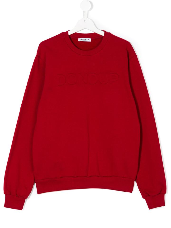 Dondup Kids Embossed Logo Sweatshirt - Red