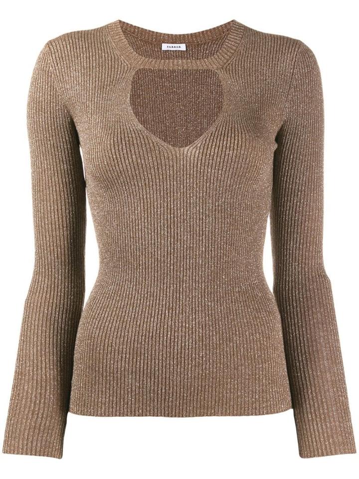 P.a.r.o.s.h. Cut Out Jumper - Brown