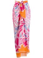 Emilio Pucci Abstract Print Knotted Waist Skirt - Pink