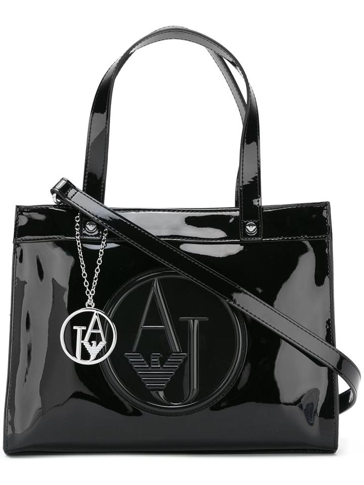 Armani Jeans Logo Print Tote Bag