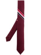 Thom Browne Tri-coloured Striped Detail Tie