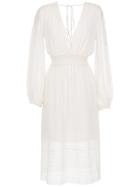 Nk Collection Midi Silk Dress - White