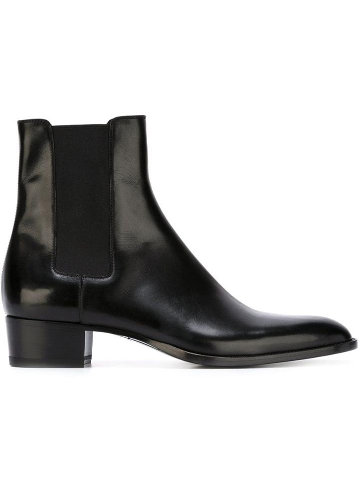 Saint Laurent 'hedi' Chelsea Boots - Black