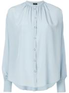 Joseph Gather Neck Blouse - Blue