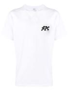 A.p.c. Printed Logo T-shirt - White