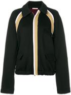 Marni Striped A-line Jacket - Black