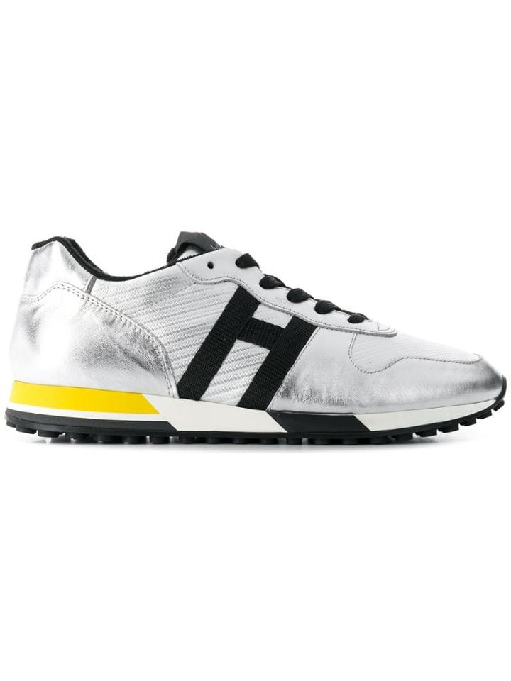 Hogan H Lace-up Sneakers - Silver