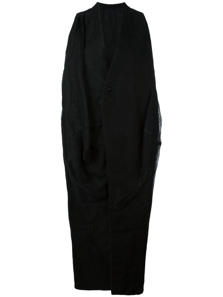 Rick Owens Sleeveless Coat - Black