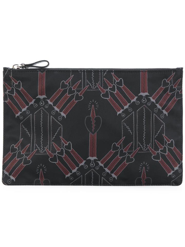 Valentino - Valentino Garavani Love Blade Clutch - Men - Nylon 12 - One Size, Black, Nylon 12