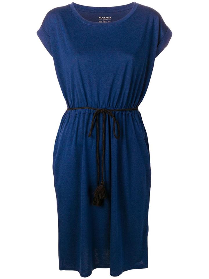 Woolrich Elasticated Waist Dress - Blue