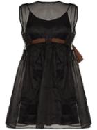 Miu Miu Tulle Mini Dress - Black