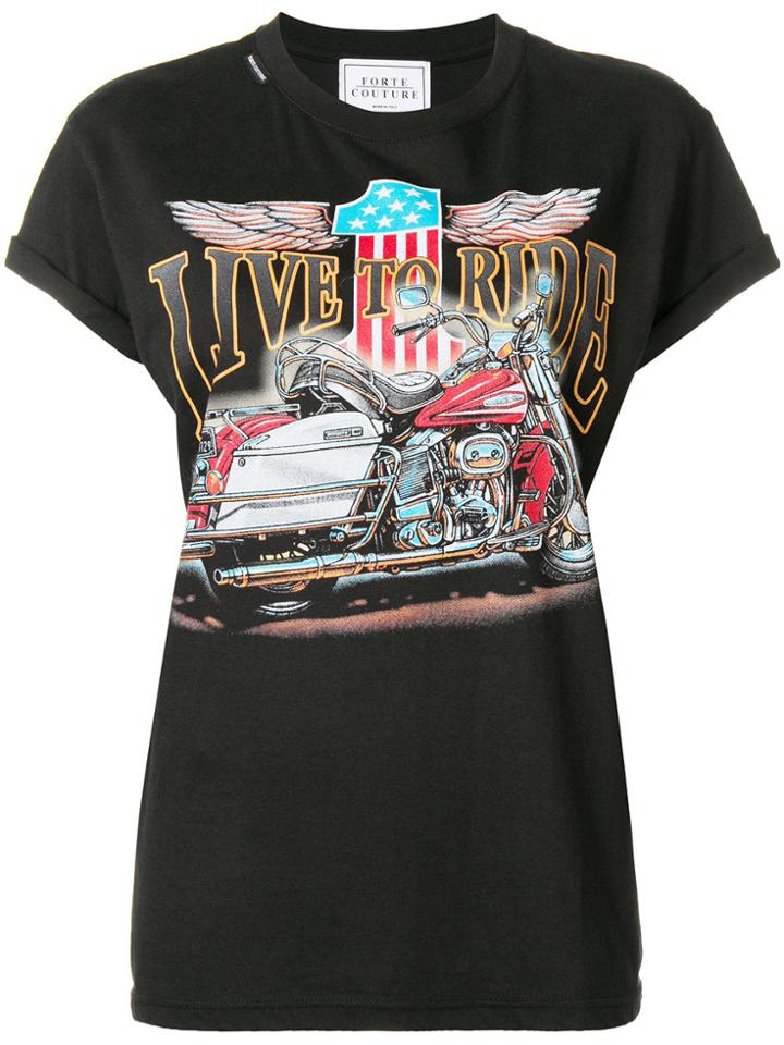 Forte Dei Marmi Couture Live To Ride T-shirt - Black