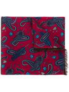Paul Smith Paisley Print Scarf - Red