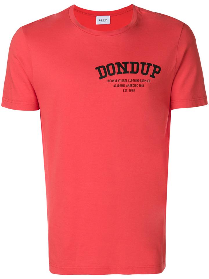 Dondup Logo Crew Neck T-shirt - Red
